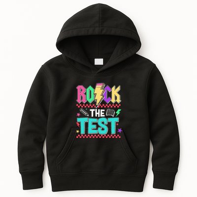 Funny Rock The Test Testing Day Teacher Student Motivational Kids Hoodie