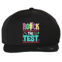 Funny Rock The Test Testing Day Teacher Student Motivational Wool Snapback Cap
