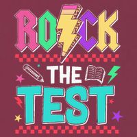 Funny Rock The Test Testing Day Teacher Student Motivational 16oz Travel Tumbler