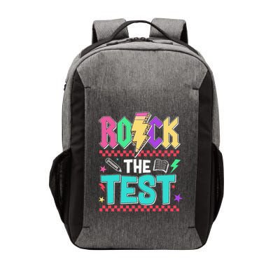 Funny Rock The Test Testing Day Teacher Student Motivational Vector Backpack