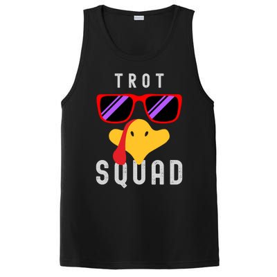 Funny Running Turkey Sunglasses Trot Squad Thanksgiving Cool Gift PosiCharge Competitor Tank