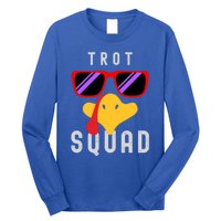 Funny Running Turkey Sunglasses Trot Squad Thanksgiving Cool Gift Long Sleeve Shirt