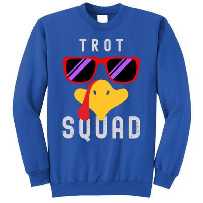 Funny Running Turkey Sunglasses Trot Squad Thanksgiving Cool Gift Sweatshirt