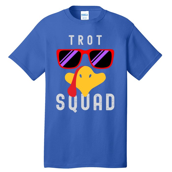 Funny Running Turkey Sunglasses Trot Squad Thanksgiving Cool Gift Tall T-Shirt