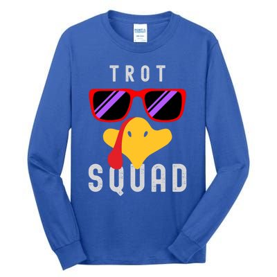 Funny Running Turkey Sunglasses Trot Squad Thanksgiving Cool Gift Tall Long Sleeve T-Shirt