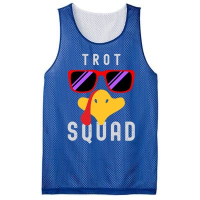 Funny Running Turkey Sunglasses Trot Squad Thanksgiving Cool Gift Mesh Reversible Basketball Jersey Tank