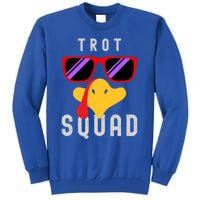 Funny Running Turkey Sunglasses Trot Squad Thanksgiving Cool Gift Tall Sweatshirt