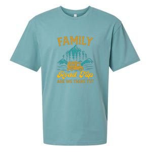 Family Road Trip Are We There Yet RV Camping Gift Sueded Cloud Jersey T-Shirt