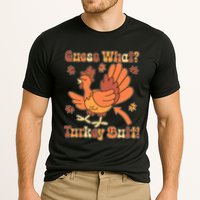 Funny Retro Thanksgiving Guess What Turkey Butt Performance Shirt