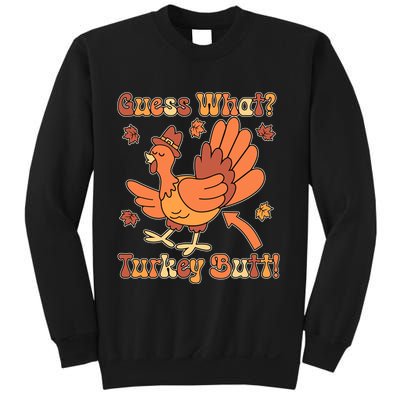 Funny Retro Thanksgiving Guess What Turkey Butt Sweatshirt