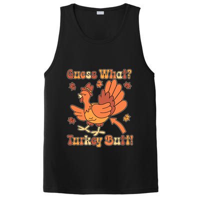 Funny Retro Thanksgiving Guess What Turkey Butt PosiCharge Competitor Tank