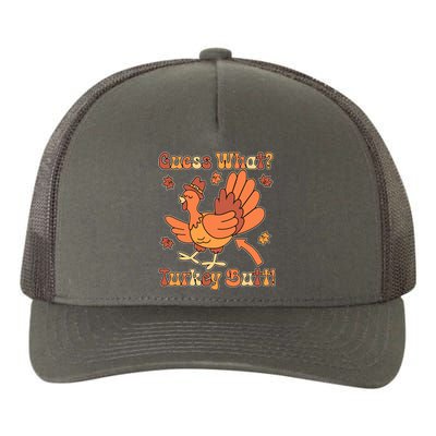 Funny Retro Thanksgiving Guess What Turkey Butt Yupoong Adult 5-Panel Trucker Hat