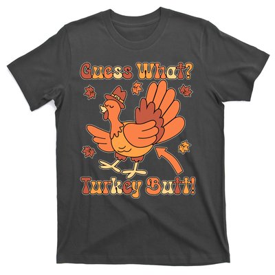 Funny Retro Thanksgiving Guess What Turkey Butt T-Shirt