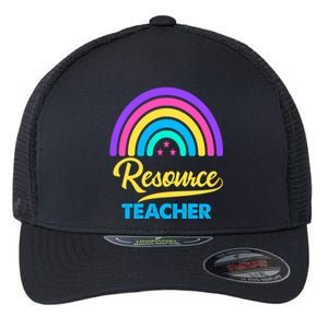 Funny Resource Teacher Rainbow Special Education Teachers Gift Flexfit Unipanel Trucker Cap