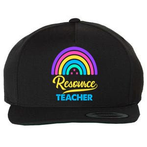 Funny Resource Teacher Rainbow Special Education Teachers Gift Wool Snapback Cap