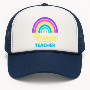 Funny Resource Teacher Rainbow Special Education Teachers Gift Trucker Hat