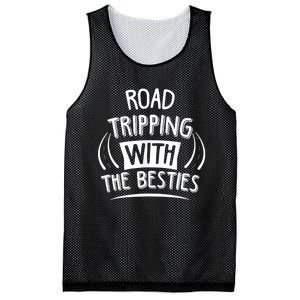 Funny Road Trip Design Road Tripping With The Besties Mesh Reversible Basketball Jersey Tank