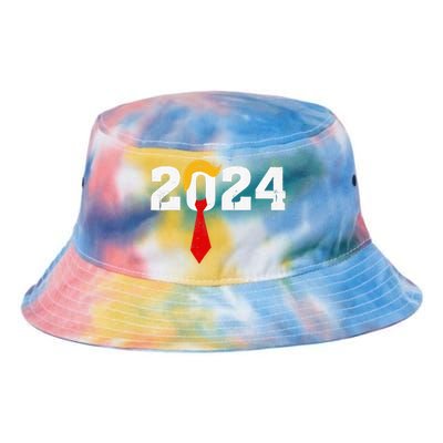 Funny Retro Trump 2024 Still Vote Felon Tie Dye Newport Bucket Hat