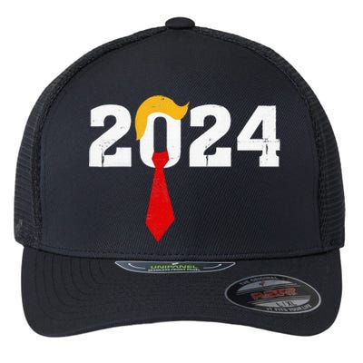 Funny Retro Trump 2024 Still Vote Felon Flexfit Unipanel Trucker Cap