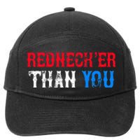 Funny Redneck Than You 7-Panel Snapback Hat