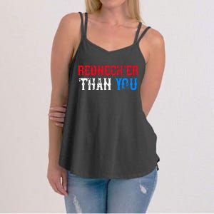 Funny Redneck Than You Women's Strappy Tank