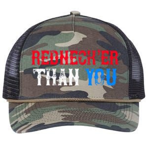 Funny Redneck Than You Retro Rope Trucker Hat Cap