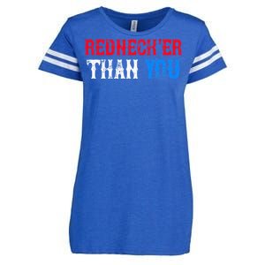 Funny Redneck Than You Enza Ladies Jersey Football T-Shirt