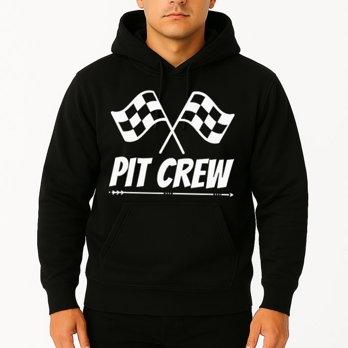 Funny Race Track Pit Crew Racing Mechanic Car Parties Hoodie