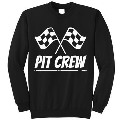 Funny Race Track Pit Crew Racing Mechanic Car Parties Sweatshirt