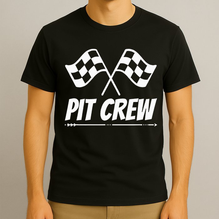 Funny Race Track Pit Crew Racing Mechanic Car Parties T-Shirt