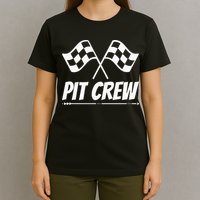 Funny Race Track Pit Crew Racing Mechanic Car Parties T-Shirt