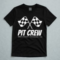 Funny Race Track Pit Crew Racing Mechanic Car Parties T-Shirt