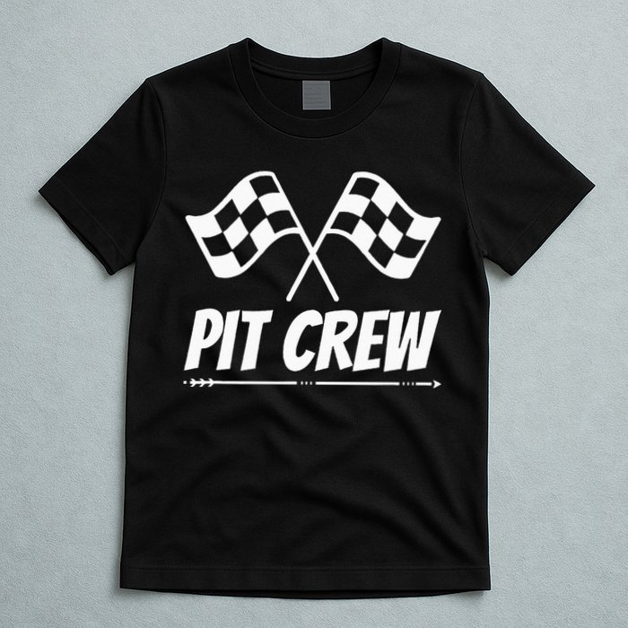 Funny Race Track Pit Crew Racing Mechanic Car Parties T-Shirt