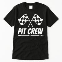 Funny Race Track Pit Crew Racing Mechanic Car Parties Tall T-Shirt