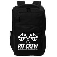 Funny Race Track Pit Crew Racing Mechanic Car Parties Impact Tech Backpack