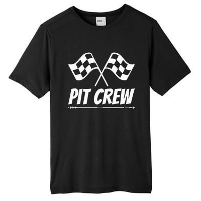 Funny Race Track Pit Crew Racing Mechanic Car Parties Tall Fusion ChromaSoft Performance T-Shirt