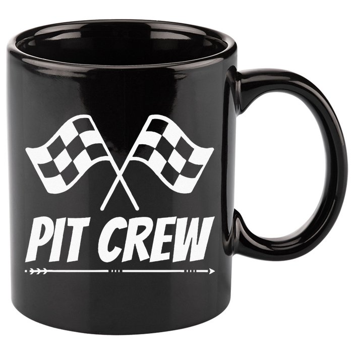 Funny Race Track Pit Crew Racing Mechanic Car Parties 11oz C Handle Ceramic Mug