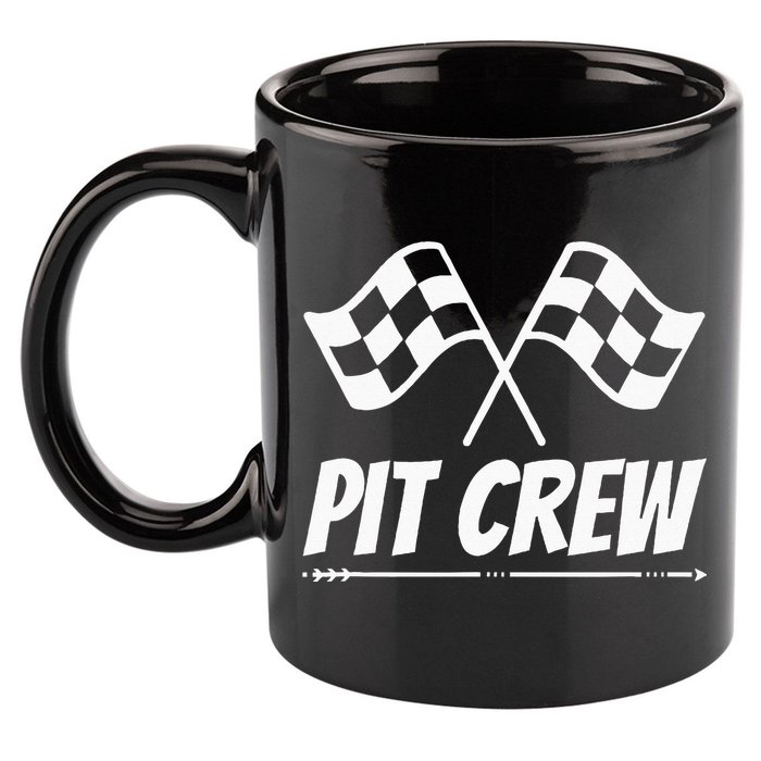 Funny Race Track Pit Crew Racing Mechanic Car Parties 11oz C Handle Ceramic Mug