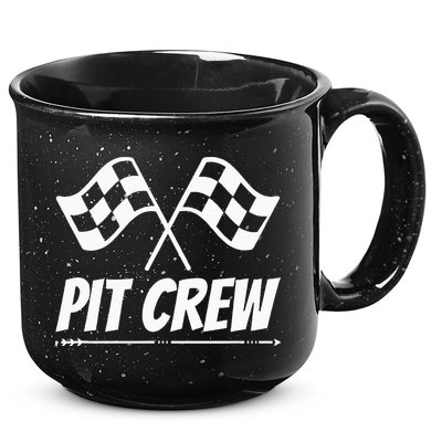 Funny Race Track Pit Crew Racing Mechanic Car Parties 15oz Campfire Ceramic Mug
