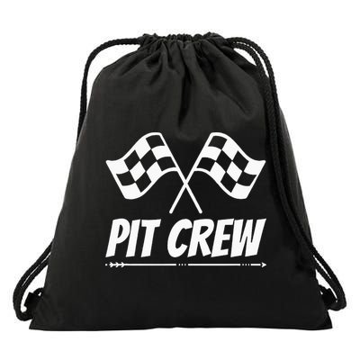 Funny Race Track Pit Crew Racing Mechanic Car Parties Drawstring Bag
