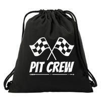 Funny Race Track Pit Crew Racing Mechanic Car Parties Drawstring Bag