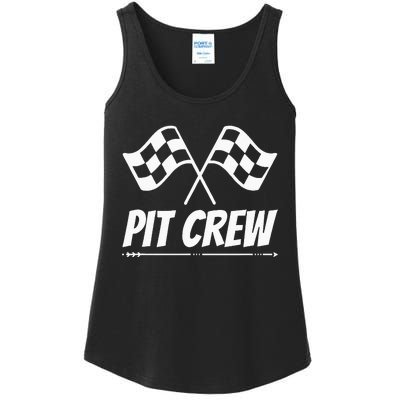 Funny Race Track Pit Crew Racing Mechanic Car Parties Ladies Essential Tank