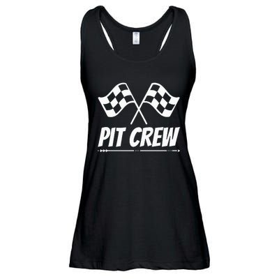 Funny Race Track Pit Crew Racing Mechanic Car Parties Ladies Essential Flowy Tank