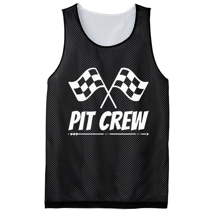 Funny Race Track Pit Crew Racing Mechanic Car Parties Mesh Reversible Basketball Jersey Tank