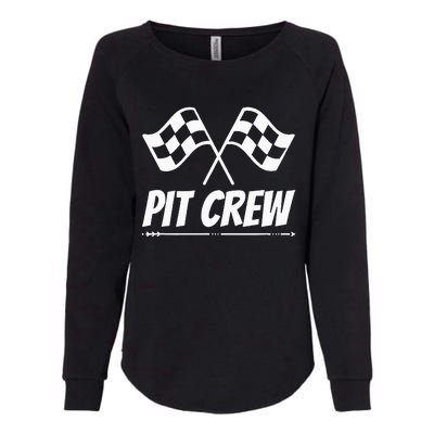 Funny Race Track Pit Crew Racing Mechanic Car Parties Womens California Wash Sweatshirt