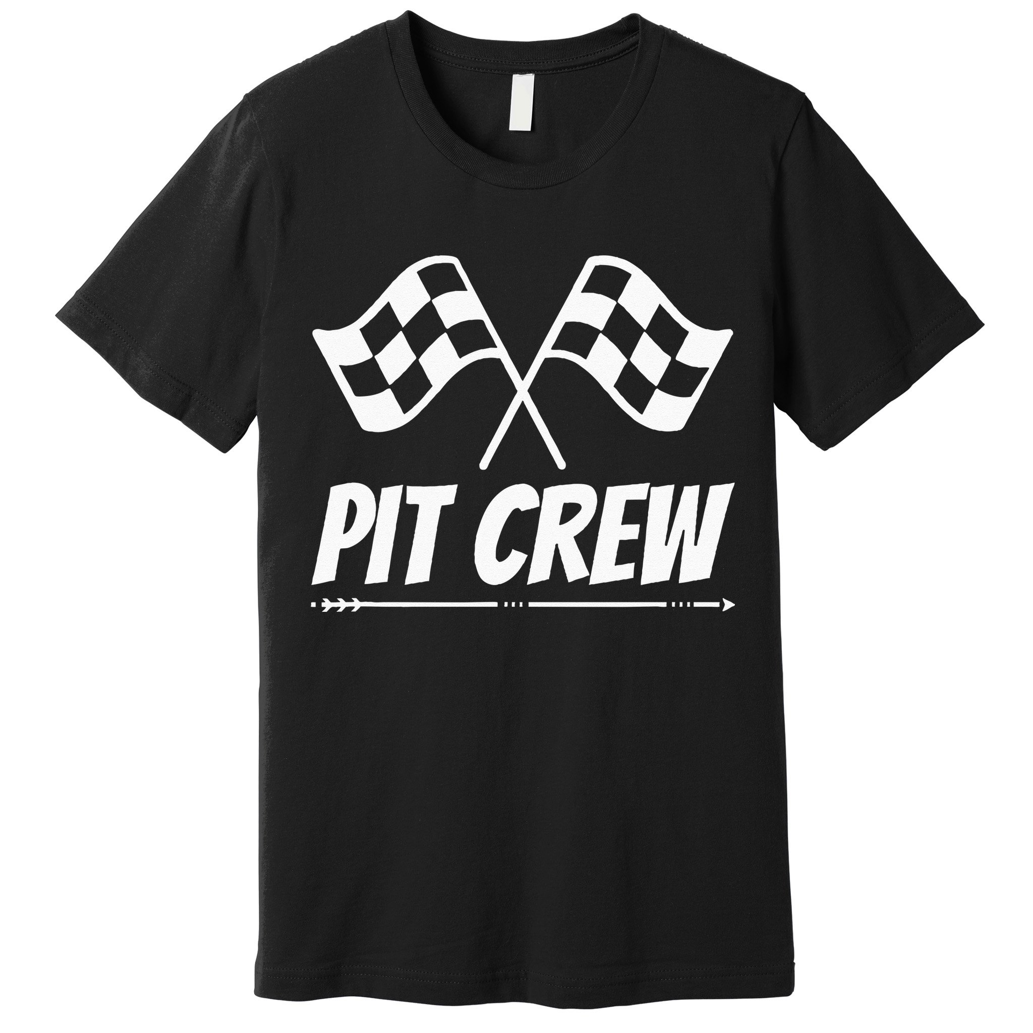 Funny Race Track Pit Crew Racing Mechanic Car Parties Premium T-Shirt