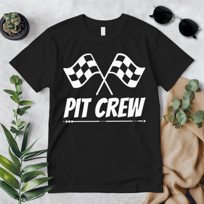 Funny Race Track Pit Crew Racing Mechanic Car Parties Premium T-Shirt