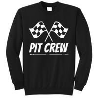 Funny Race Track Pit Crew Racing Mechanic Car Parties Tall Sweatshirt