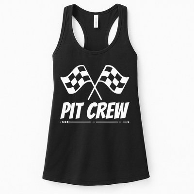 Funny Race Track Pit Crew Racing Mechanic Car Parties Womens Tank Top