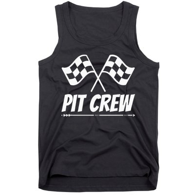Funny Race Track Pit Crew Racing Mechanic Car Parties Tank Top